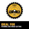imageDEWALT Circular Saw Blade 6 12 Inch 24 Tooth Framing DWA161224Multi