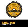 imageDEWALT Circular Saw Blade 6 12 Inch 40 Tooth Framing DWA161240One Size Pack of 2