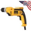 imageDEWALT Corded Drill 70Amp 38Inch Pistol Grip DWD110K YellowDrill Kit Only
