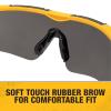 imageDEWALT DPG110 Chisel Unisex TrimFit Half Frame Protective Eyewear Black Frame Smoke LensBlack  Clear