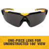 imageDEWALT DPG110 Chisel Unisex TrimFit Half Frame Protective Eyewear Black Frame Smoke LensBlack  Clear