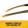 imageDEWALT DPG110 Chisel Unisex TrimFit Half Frame Protective Eyewear Black Frame Smoke LensBlack  Clear