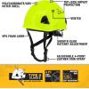 imageDEWALT DPG22 White Type II Class E 4Point Ratcheting Safety HelmetHiVis Lime