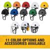 imageDEWALT DPG22 White Type II Class E 4Point Ratcheting Safety HelmetHiVis Lime