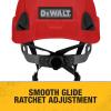 imageDEWALT DPG22 White Type II Class E 4Point Ratcheting Safety HelmetRed