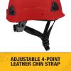 imageDEWALT DPG22 White Type II Class E 4Point Ratcheting Safety HelmetRed