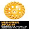 imageDEWALT DW4772T 4Inch XP Turbo Diamond Cup WheelOne Size