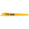 imageDEWALT DW48022 6Inch 6 TPI Taper Back BiMetal Reciprocating Saw Blade 2Pack  YellowOne Size