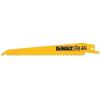 imageDEWALT DW48022 6Inch 6 TPI Taper Back BiMetal Reciprocating Saw Blade 2Pack  YellowOne Size