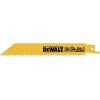 imageDEWALT DW48022 6Inch 6 TPI Taper Back BiMetal Reciprocating Saw Blade 2Pack  YellowOne Size