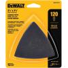 imageDEWALT DWASPTRI123 Hook ampamp Loop Triangle 120 Grit Sandpaper  12 PK120G  12Pack