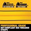 imageDEWALT DXBC10000J6PK BlackYellow 2quot x 27 Ratchet Tie Down Straps with Double JHooks  HeavyDuty Cargo Hauling 10000 lb Break Strength 6 Pack2 x 27