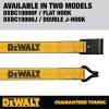 imageDEWALT DXBC10000J6PK BlackYellow 2quot x 27 Ratchet Tie Down Straps with Double JHooks  HeavyDuty Cargo Hauling 10000 lb Break Strength 6 Pack2 x 27