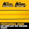 imageDEWALT DXBC10000J6PK BlackYellow 2quot x 27 Ratchet Tie Down Straps with Double JHooks  HeavyDuty Cargo Hauling 10000 lb Break Strength 6 Pack2 x 27