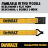 imageDEWALT DXBC10000J6PK BlackYellow 2quot x 27 Ratchet Tie Down Straps with Double JHooks  HeavyDuty Cargo Hauling 10000 lb Break Strength 6 Pack2 x 27