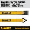imageDEWALT DXBC10000J6PK BlackYellow 2quot x 27 Ratchet Tie Down Straps with Double JHooks  HeavyDuty Cargo Hauling 10000 lb Break Strength 6 Pack2 x 27