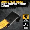 imageDEWALT DXBC10000J6PK BlackYellow 2quot x 27 Ratchet Tie Down Straps with Double JHooks  HeavyDuty Cargo Hauling 10000 lb Break Strength 6 Pack2 x 27