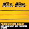 imageDEWALT DXBC10000J6PK BlackYellow 2quot x 27 Ratchet Tie Down Straps with Double JHooks  HeavyDuty Cargo Hauling 10000 lb Break Strength 6 Pack2 x 27