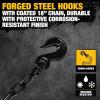 imageDEWALT DXBC10000J6PK BlackYellow 2quot x 27 Ratchet Tie Down Straps with Double JHooks  HeavyDuty Cargo Hauling 10000 lb Break Strength 6 Pack2 x 30
