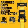 imageDEWALT DXBC10000J6PK BlackYellow 2quot x 27 Ratchet Tie Down Straps with Double JHooks  HeavyDuty Cargo Hauling 10000 lb Break Strength 6 Pack2 x 30