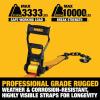 imageDEWALT DXBC10000J6PK BlackYellow 2quot x 27 Ratchet Tie Down Straps with Double JHooks  HeavyDuty Cargo Hauling 10000 lb Break Strength 6 Pack2 x 30