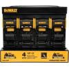 imageDEWALT DXBC18004 BlackYellow 125quot x 12 Ratchet Tie Down Straps  LightWeight Cargo Hauling 1800 lb Break Strength 4 Pack125 x 12 4 Pack