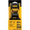 imageDEWALT DXBC18004 BlackYellow 125quot x 12 Ratchet Tie Down Straps  LightWeight Cargo Hauling 1800 lb Break Strength 4 PackSingle