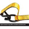 imageDEWALT DXBC50002 BlackYellow 15quot x 16 Ratchet Tie Down Straps  HeavyDuty Cargo Hauling 5000 lb Break Strength 2 Pack