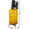 imageDEWALT DXCMV5048055 TwoStage Cast Iron Industrial Air Compressor 80Gallon