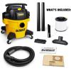 imageDEWALT DXV06P 4 Peak HP Shop Vacuums 6 Gallon Poly WetDry Vac HeavyDuty Shop Vacuum with Blower Function YellowBlack