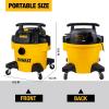 imageDEWALT DXV06P 4 Peak HP Shop Vacuums 6 Gallon Poly WetDry Vac HeavyDuty Shop Vacuum with Blower Function YellowBlack