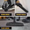imageDEWALT DXV14P Shop Vacuum WetDry 14 Gallon 6 HP WetDry Vac with 110 CFM Powerful Suction YellowYellow