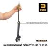 imageDEWALT Elastic Tool Attachment with Swiveling DRing 3 Pack 15 lb Capacity