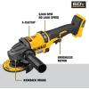 imageDEWALT FLEXVOLT 60V MAX Angle Grinder with Kickback Brake Kit 412Inch to 6Inch DCG418X1