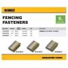 imageDEWALT Galvanized Barbed Fencing Staples 15quot 9 GA DFS9150B1G