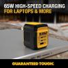 imageDEWALT Heavy Duty 30W PD USB Wall Charger Worksite USBC Chargers Type C Fast Charger Foldable Plug Compatible with iPhone 16 15 14 13 12 Pro Max iPad Pro3Port PD