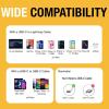 imageDEWALT Heavy Duty 30W PD USB Wall Charger Worksite USBC Chargers Type C Fast Charger Foldable Plug Compatible with iPhone 16 15 14 13 12 Pro Max iPad Pro1Port PD