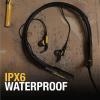 imageDEWALT Heavy Duty Bluetooth Neckband Headphones Wireless Around The Neck Earbuds w 30H Runtime  Noise Isolation Secure Magnetic Wireless Earbuds Jobsite Pro Builtin Mic Bluetooth HeadsetsBlack