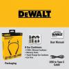 imageDEWALT Heavy Duty Bluetooth Neckband Headphones Wireless Around The Neck Earbuds w 30H Runtime  Noise Isolation Secure Magnetic Wireless Earbuds Jobsite Pro Builtin Mic Bluetooth HeadsetsBlack