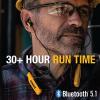 imageDEWALT Heavy Duty Bluetooth Neckband Headphones Wireless Around The Neck Earbuds w 30H Runtime  Noise Isolation Secure Magnetic Wireless Earbuds Jobsite Pro Builtin Mic Bluetooth HeadsetsYellow