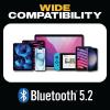 imageDEWALT Heavy Duty Neckband Bluetooth Earbuds Wireless Bluetooth 52 Headphones wMicrophone Lightweight Comfort IP56 Waterproof Deep Bass Strong Beat 20H Playtime Jobsite BehindNeck EarphonesBlack