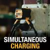 imageDEWALT Heavy Duty NeverBlock USB Charger Angled Dual Port 12W Wall Charger Adapter Foldable Plug Charging Box Brick Cube for iPhone 15 14 13 12 11 Pro Max Galaxy S22 S21 Note 20 HTC Moto LG