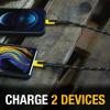 imageDEWALT Heavy Duty NeverBlock USB Charger Angled Dual Port 12W Wall Charger Adapter Foldable Plug Charging Box Brick Cube for iPhone 15 14 13 12 11 Pro Max Galaxy S22 S21 Note 20 HTC Moto LG