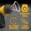 imageDEWALT Heavy Duty True Wireless Ear Buds Bluetooth Headphones with Type C Charging Case Included Over 37 Hours of Battery Life Easy Setup for iPhone Perfect for Jobsite Outdoor Work YellowYellow