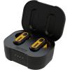 imageDEWALT Heavy Duty True Wireless Ear Buds Bluetooth Headphones with Type C Charging Case Included Over 37 Hours of Battery Life Easy Setup for iPhone Perfect for Jobsite Outdoor Work YellowBlack