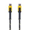 imageDEWALT Heavy Duty USB C Cable Jobsite 60 Watt USB C Cable High Speed TypeC to TypeC Fast Charge PD USBC Fast Charging Cord for iPhone 1615 Plus Pro Max MacBook iPad Samsung Galaxy 4 ftyellowblack