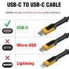imageDEWALT Heavy Duty USB C Cable Jobsite 60 Watt USB C Cable High Speed TypeC to TypeC Fast Charge PD USBC Fast Charging Cord for iPhone 1615 Plus Pro Max MacBook iPad Samsung Galaxy 4 ftyellowblack