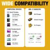 imageDEWALT Heavy Duty USB C Cable Jobsite 60 Watt USB C Cable High Speed TypeC to TypeC Fast Charge PD USBC Fast Charging Cord for iPhone 1615 Plus Pro Max MacBook iPad Samsung Galaxy 4 ftyellowblack