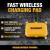 imageDEWALT Heavy Duty Wireless Charger 10W Max Fast Wireless Charging Pad Compatible with iPhone 161514131211X8 Pro Max Plus Samsung Galaxy S22S21 AirPods Type C Cable ampamp AC Adapter Included