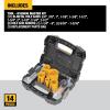imageDEWALT Hole Saw Kit 14Piece Includes 2 Quick Change Mandrels and Pilot Point Bits D180005One Size